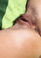 Hairy Megan spreads outside, Megan Promesita (meg023) ATK Petites: Megan Promesita (Hairy Megan spreads outside)